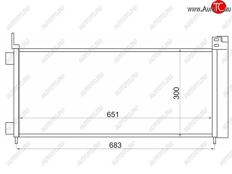 8 699 р. Радиатор кондиционера SAT  Lexus NX200  Z10 - NX300h  Z10  с доставкой в г. Новочеркасск