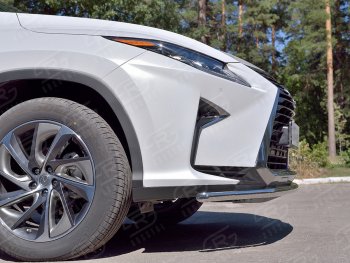 18 999 р. Защита переднего бампера (Ø42 мм, нержавейка, кроме F-Sport) Russtal Lexus RX350L AL20 рестайлинг (2019-2022)  с доставкой в г. Новочеркасск. Увеличить фотографию 3