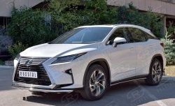 13 999 р. Защита переднего бампера (Ø42 мм, нержавейка) Russtal Lexus RX 200T AL20 дорестайлинг (2015-2017)  с доставкой в г. Новочеркасск. Увеличить фотографию 2