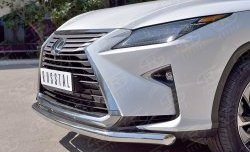 15 649 р. Защита переднего бампера (Ø63 мм, нержавейка) Russtal Lexus RX 200T AL20 дорестайлинг (2015-2017)  с доставкой в г. Новочеркасск. Увеличить фотографию 4