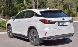 13 549 р. Защита заднего бампера (Ø63 мм, окрашенная) Russtal Lexus RX 200T AL20 дорестайлинг (2015-2017)  с доставкой в г. Новочеркасск. Увеличить фотографию 2