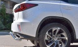 15 649 р. Защита заднего бампера диаметром 63 мм с изгибом Russtal Lexus RX 200T AL20 дорестайлинг (2015-2017)  с доставкой в г. Новочеркасск. Увеличить фотографию 4