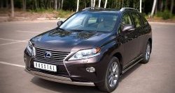 24 999 р. Защита переднего бампера (2 трубыØ75х42 мм, нержавейка) Russtal Lexus RX270 AL10 дорестайлинг (2010-2012)  с доставкой в г. Новочеркасск. Увеличить фотографию 4