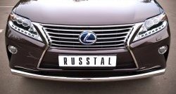 14 799 р. Одинарная защита переднего бампера диаметром 63 мм Russtal Lexus RX270 AL10 дорестайлинг (2010-2012)  с доставкой в г. Новочеркасск. Увеличить фотографию 1