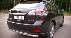 16 999 р. Защита заднего бампера (Ø63 и 42 мм, нержавейка) Russtal Lexus RX350 AL10 дорестайлинг (2008-2012)  с доставкой в г. Новочеркасск. Увеличить фотографию 4