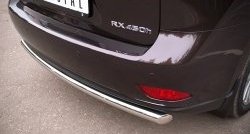 13 499 р. Одинарная защита заднего бампера из трубы диаметром 63 мм SLITKOFF  Lexus RX270  AL10 - RX450H  AL10  с доставкой в г. Новочеркасск. Увеличить фотографию 3