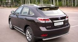 13 499 р. Одинарная защита заднего бампера из трубы диаметром 63 мм SLITKOFF  Lexus RX270  AL10 - RX450H  AL10  с доставкой в г. Новочеркасск. Увеличить фотографию 4