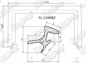 2 299 р. Молдинг лобового стекла FlexLine  Lexus RX300  XU30 (2003-2006), Lexus RX330  XU30 (2003-2006), Lexus RX400H  XU30 (2005-2009), Toyota Harrier  XU30 (2003-2013)  с доставкой в г. Новочеркасск. Увеличить фотографию 1