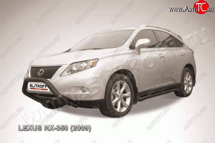 22 999 р. Кенгурятник d76 низкий мини  Lexus RX350  AL10 (2008-2012) дорестайлинг (Цвет: серебристый)  с доставкой в г. Новочеркасск