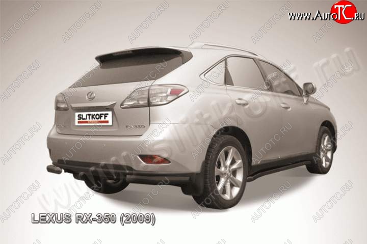 9 199 р. Уголки d76  Lexus RX350  AL10 (2008-2012) дорестайлинг (Цвет: серебристый)  с доставкой в г. Новочеркасск