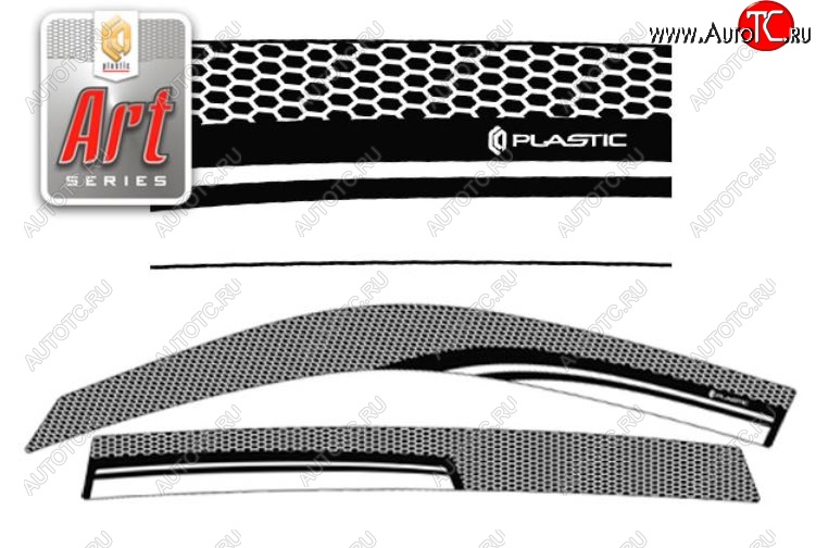 2 199 р. Дефлектора окон CA-Plastic  Lifan X60 (2011-2024) дорестайлинг, 1-ый рестайлинг, 2-ой рестайлинг (Серия Art черная, Без хром.молдинга)  с доставкой в г. Новочеркасск