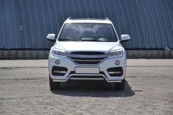 17 999 р. Защита переднего бампера Petroil Tuning (d51, волна) Lifan X60 2-ой рестайлинг (2016-2025) (Нержавеющая полированная сталь)  с доставкой в г. Новочеркасск. Увеличить фотографию 4