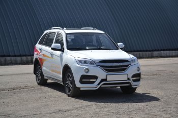 17 999 р. Защита переднего бампера Petroil Tuning (d51, волна) Lifan X60 2-ой рестайлинг (2016-2025) (Нержавеющая полированная сталь)  с доставкой в г. Новочеркасск. Увеличить фотографию 5