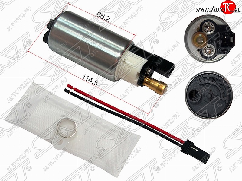 1 639 р. Насос топливный SAT (12V, 3BAR, 1,6 / 1,8 / 2,0)  Mazda 2/Demio  DE (2007-2014) дорестайлинг, рестайлинг  с доставкой в г. Новочеркасск