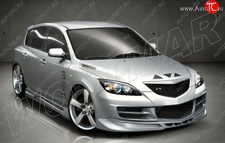 12 999 р. Пороги накладки CSR Mazda 3/Axela BK дорестайлинг, хэтчбэк (2003-2006)  с доставкой в г. Новочеркасск