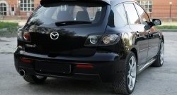 629 р. Реснички на фонари RA  Mazda 3/Axela  BK (2003-2009) дорестайлинг, хэтчбэк, рестайлинг, хэтчбэк (Неокрашенные)  с доставкой в г. Новочеркасск. Увеличить фотографию 2