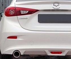 7 199 р. Диффузор заднего бампера Sport v1  Mazda 3/Axela  BM (2013-2016) дорестайлинг, хэтчбэк (Неокрашенная)  с доставкой в г. Новочеркасск. Увеличить фотографию 2