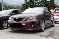 999 р. Реснички на фары RAVEN STYLE Mazda 3/Axela BK дорестайлинг седан (2003-2006) (Неокрашенные)  с доставкой в г. Новочеркасск. Увеличить фотографию 3