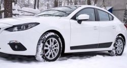 3 199 р. Молдинги RA  Mazda 3/Axela  BM (2013-2016) дорестайлинг седан (Поверхность глянец под окраску, Неокрашенные)  с доставкой в г. Новочеркасск. Увеличить фотографию 4