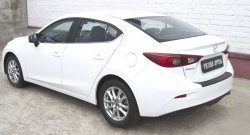 1 179 р. Накладка на задний бампер RA  Mazda 3/Axela  BM (2013-2016) дорестайлинг седан  с доставкой в г. Новочеркасск. Увеличить фотографию 4