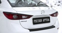 979 р. Реснички на фонари RA  Mazda 3/Axela  BM (2013-2016) дорестайлинг седан (Неокрашенные)  с доставкой в г. Новочеркасск. Увеличить фотографию 5