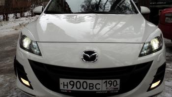 1 859 р. Реснички на фары MV-Tuning Mazda 3/Axela BL дорестайлинг седан (2009-2011) (Неокрашенные)  с доставкой в г. Новочеркасск. Увеличить фотографию 5