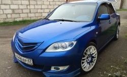 689 р. Реснички на фары Лодочки Mazda 3/Axela BK дорестайлинг, хэтчбэк (2003-2006) (Неокрашенные)  с доставкой в г. Новочеркасск. Увеличить фотографию 4