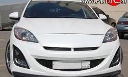 11 399 р. Передний бампер AutoEXE Mazda 3/Axela BL дорестайлинг, хэтчбэк 5 дв. (2009-2011) (Без сетки, Неокрашенный)  с доставкой в г. Новочеркасск. Увеличить фотографию 3