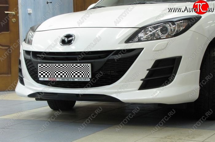 1 049 р. Реснички на фары LENZDESIGN Mazda 3/Axela BL дорестайлинг седан (2009-2011) (Неокрашенные)  с доставкой в г. Новочеркасск