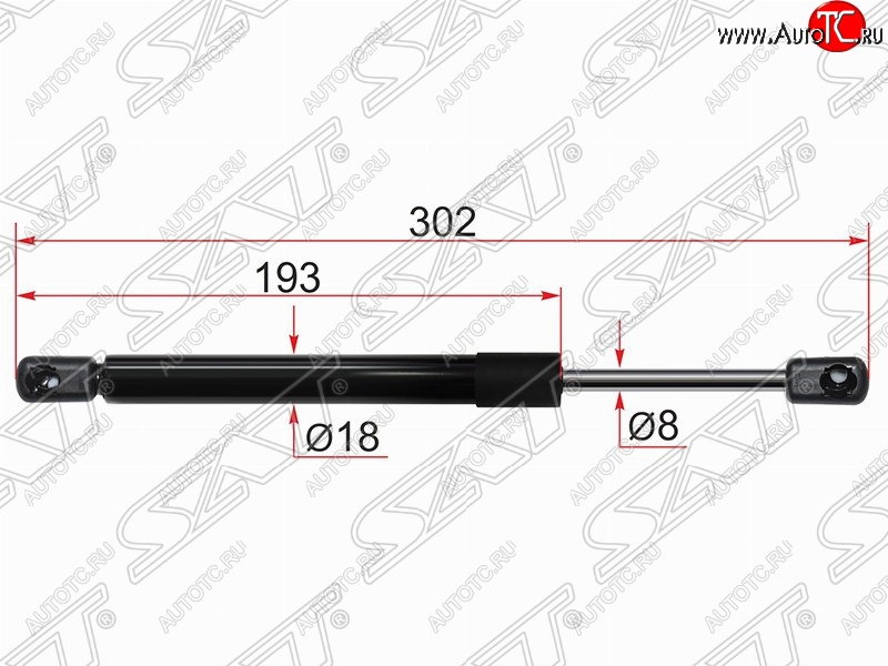 499 р. Газовый упор крышки багажника SAT  Mazda 3/Axela  BL (2009-2013) дорестайлинг седан, рестайлинг седан  с доставкой в г. Новочеркасск