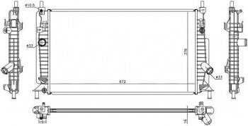 7 499 р. Радиатор двигателя (пластинчатый, 1,6M/2,0/2,3, МКПП/АКПП) SAT Mazda 3/Axela BL дорестайлинг седан (2009-2011)  с доставкой в г. Новочеркасск. Увеличить фотографию 1