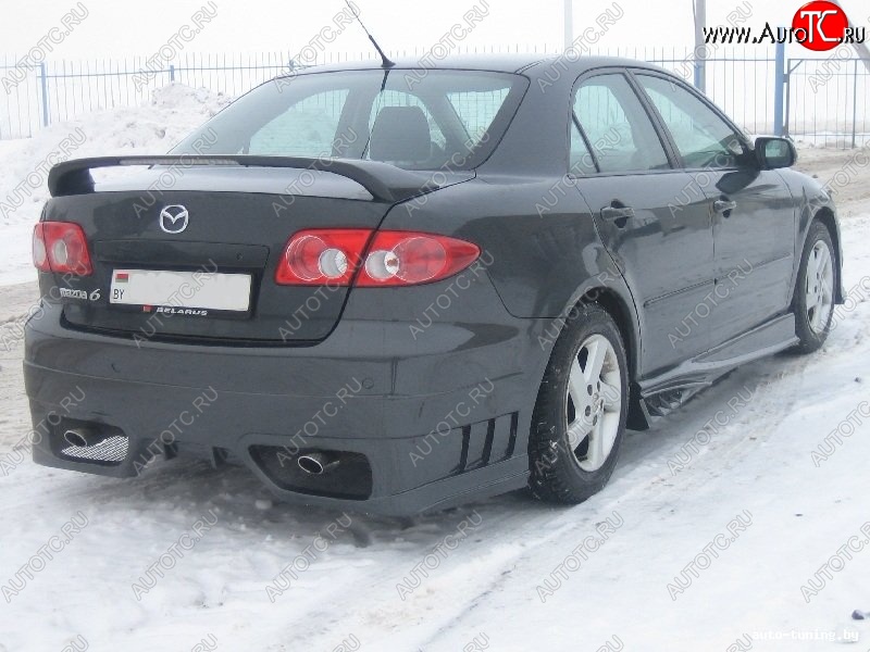 7 599 р. Задний бампер ST Mazda 6 GG седан дорестайлинг (2002-2005)  с доставкой в г. Новочеркасск