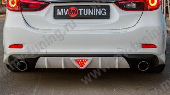 2 499 р. Стоп сигнал LED F1  Mazda 6  GJ (2012-2018) дорестайлинг седан, 1-ый рестайлинг седан (Красный)  с доставкой в г. Новочеркасск. Увеличить фотографию 2