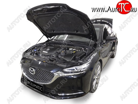 3 899 р. Упоры капота Pomogator Mazda 6 GJ 2-ой рестайлинг седан (2018-2024)  с доставкой в г. Новочеркасск