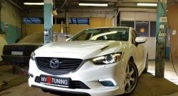 47 899 р. Капот пластиковый (с прорезаными жабрами) SkyActivSport MV-Tuning  Mazda 6  GJ (2012-2024) дорестайлинг седан, дорестайлинг универсал, 1 рестайлинг универсал, 1-ый рестайлинг седан, 2-ой рестайлинг седан, 2-ой рестайлинг универсал (Неокрашенный)  с доставкой в г. Новочеркасск. Увеличить фотографию 8