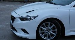 47 899 р. Капот пластиковый (с прорезаными жабрами) SkyActivSport MV-Tuning Mazda 6 GJ 1 рестайлинг универсал (2015-2018) (Неокрашенный)  с доставкой в г. Новочеркасск. Увеличить фотографию 9