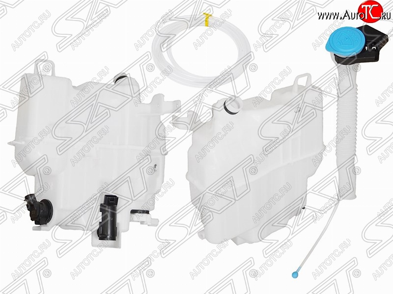 4 699 р. Бачок омывателей SAT (с горловиной, 2-мя моторами и датчиком уровня, большой) Mazda 6 GJ дорестайлинг седан (2012-2015)  с доставкой в г. Новочеркасск