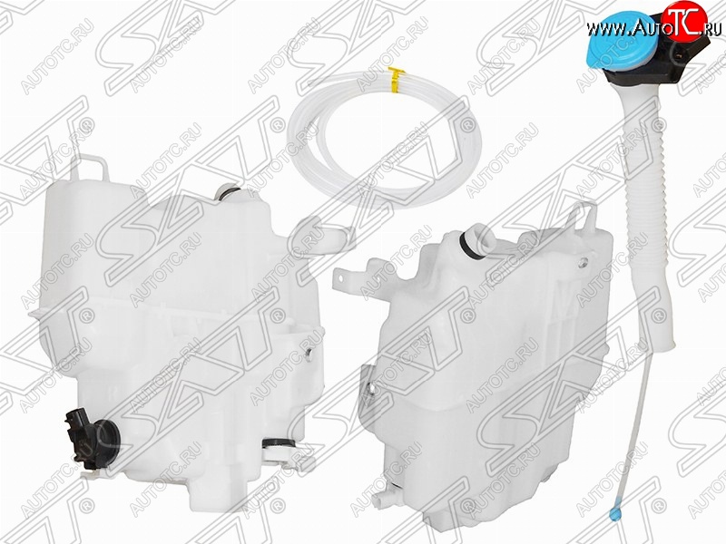 4 299 р. Бачок омывателей SAT (с горловиной, 1 мотором и датчиком уровня, большой) Mazda 6 GJ дорестайлинг седан (2012-2015)  с доставкой в г. Новочеркасск