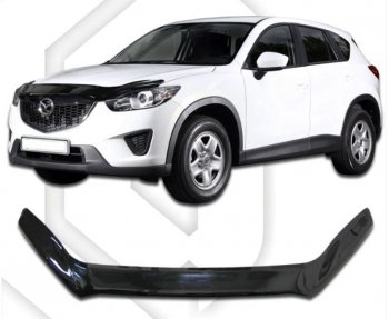 Дефлектор капота CA-Plastiс exclusive Mazda CX-5 KE рестайлинг (2015-2017)