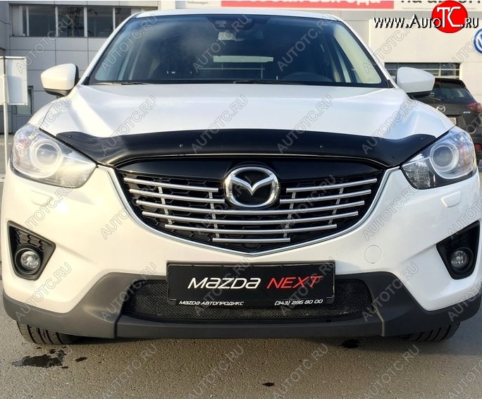 2 499 р. Дефлектор капота NovLine Mazda CX-5 KE рестайлинг (2015-2017)  с доставкой в г. Новочеркасск