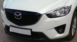 1 299 р. Реснички на фары Tuning-Sport v2  Mazda CX-5  KE (2011-2017) дорестайлинг, рестайлинг (Неокрашенные)  с доставкой в г. Новочеркасск. Увеличить фотографию 1