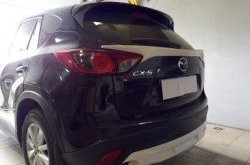 4 149 р. Накладка на задний бампер СТ v2 v2  Mazda CX-5  KE (2011-2017) дорестайлинг, рестайлинг (Неокрашенная)  с доставкой в г. Новочеркасск. Увеличить фотографию 5