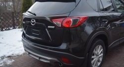 4 149 р. Накладка на задний бампер СТ v2 v2 Mazda CX-5 KE дорестайлинг (2011-2014) (Неокрашенная)  с доставкой в г. Новочеркасск. Увеличить фотографию 8