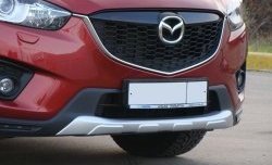 4 649 р. Накладка Sport Line на передний бампер Mazda CX-5 KE дорестайлинг (2011-2014) (Неокрашенная)  с доставкой в г. Новочеркасск. Увеличить фотографию 2