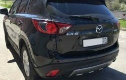 2 749 р. Накладка на задний бампер СТ v2 v2 Mazda CX-5 KE дорестайлинг (2011-2014) (Неокрашенная)  с доставкой в г. Новочеркасск. Увеличить фотографию 2