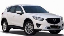 4 199 р. Накладка на передний бампер СТ v2 v2 v2 Mazda CX-5 KE дорестайлинг (2011-2014) (Неокрашенная)  с доставкой в г. Новочеркасск. Увеличить фотографию 3