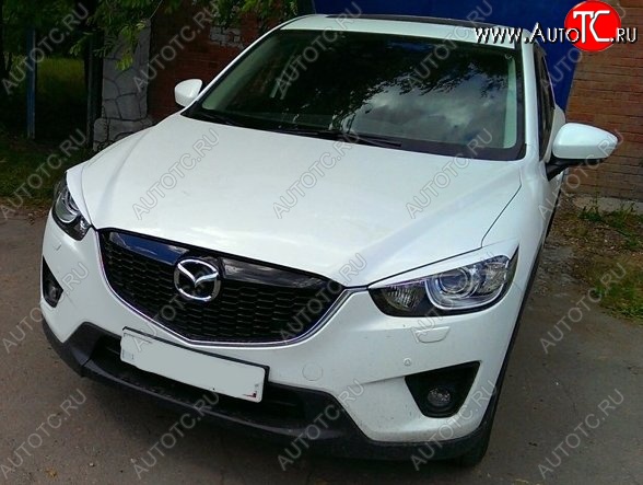 1 399 р. Реснички на фары CT v2 Mazda CX-5 KE дорестайлинг (2011-2014) (Неокрашенные)  с доставкой в г. Новочеркасск