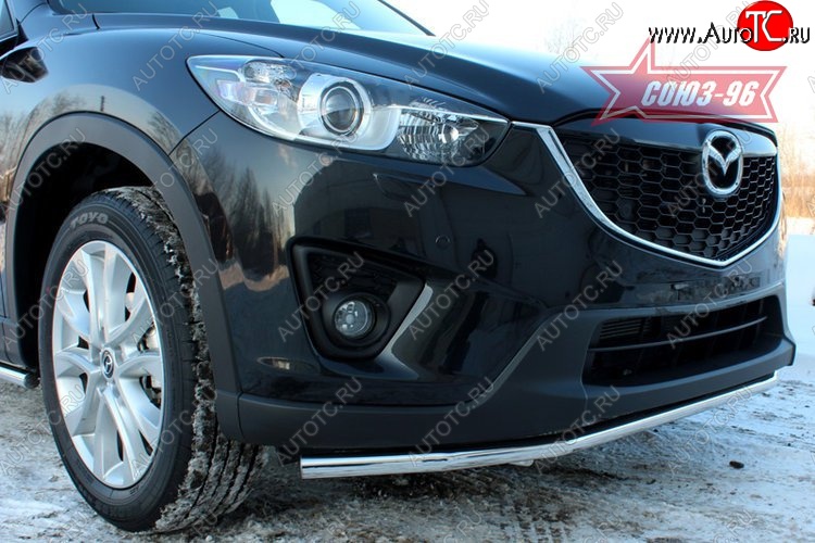 15 254 р. Защита переднего бампера одинарная Souz-96 (d42) Mazda CX-5 KE дорестайлинг (2011-2014)  с доставкой в г. Новочеркасск