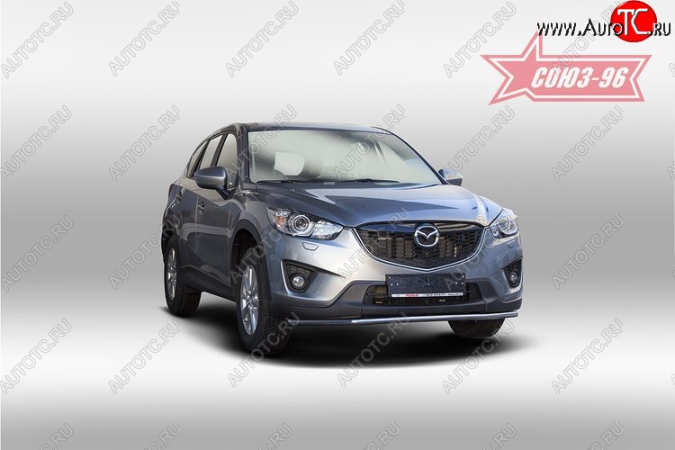 15 254 р. Одинарная защита переднего бампера (d42) Premium Souz-96 Mazda CX-5 KE рестайлинг (2015-2017)  с доставкой в г. Новочеркасск