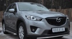 11 449 р. Одинарная защита переднего бампера диаметром 42 мм Russtal  Mazda CX-5  KE (2011-2017) дорестайлинг, рестайлинг  с доставкой в г. Новочеркасск. Увеличить фотографию 4